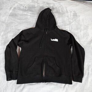 Illest Brand Script Logo Hoodie Womens L (Estimated) Full Zip Streetwear Cars